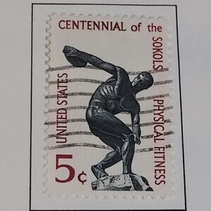 1965 Scott #1262 – 5¢ Physical Fitness / Sokol Centennial – Canceled